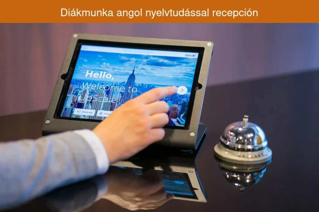 Diákmunka angol nyelvtudással recepción