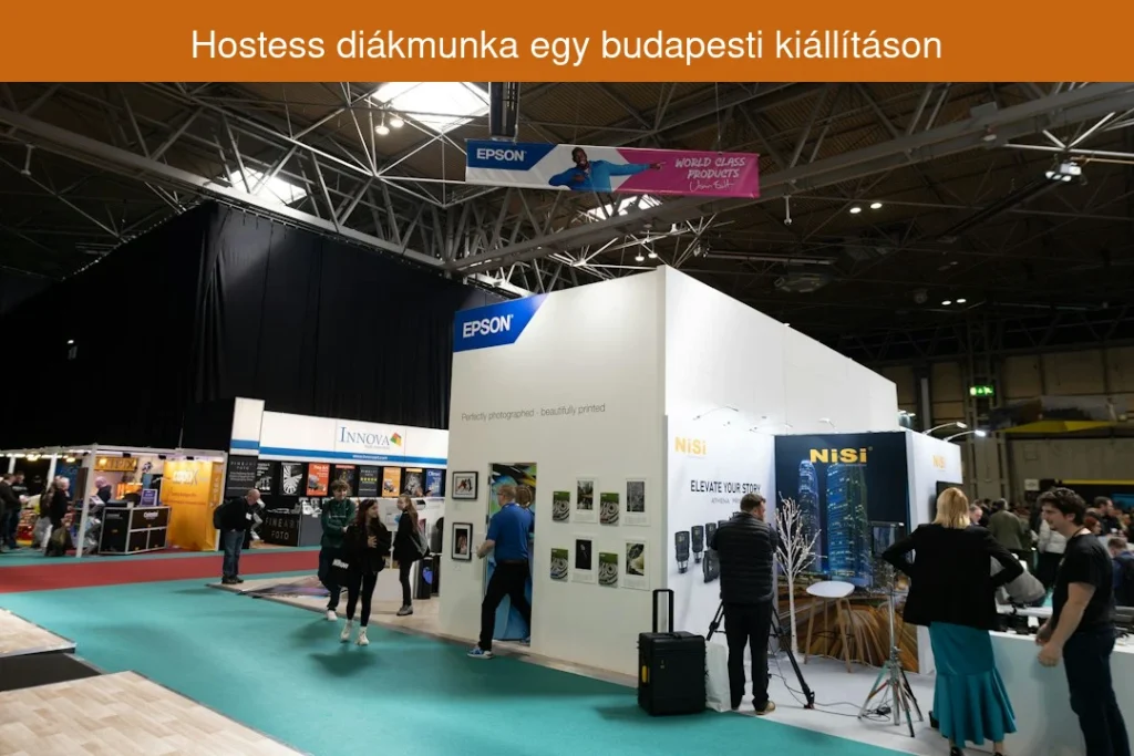 Hostess diákmunka egy budapesti kiállításon
